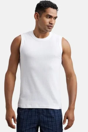 Combed Cotton Rib Round Neck Muscle Vest-9930