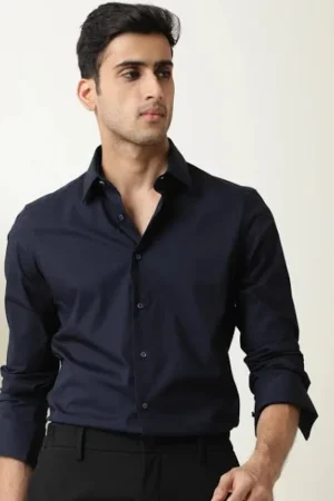 Classic Spread Collar Formal Shirt